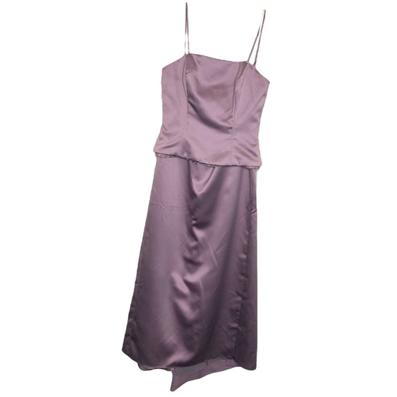 New OCCASIONS JUST SEPARATES Lavender Satin 2-Piece Strapless Skirt Set- Size 10 - Picture 1 of 14